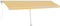 vidaXL - Luifel - vrijstaand - automatisch - 600x300 - cm - geel - en - wit