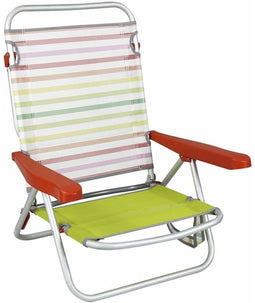 Klapstoel met Hoofdsteun 80 x 65 x 45 cm Voor meerdere posities Gestreept