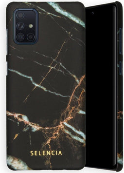 Selencia Hoesje Geschikt voor Samsung Galaxy A71 Hoesje - Selencia Maya Fashion Backcover - zwart