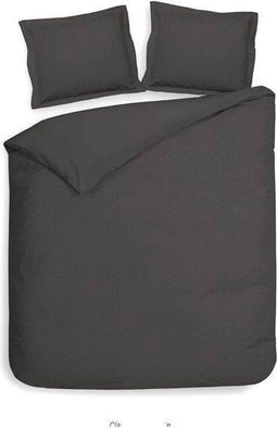 Heckettlane Punto - Dekbedovertrek - Lits-jumeaux - 260x200/220 cm - Dark Gull Grey