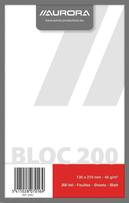 Kladblok formaat 135 x 21 cm effen