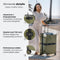 ONYX Kofferset - 2-delige Handbagage 35L en Check-in Koffer 100L - TSA slot - Lichtgewicht - Groen