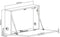 Wandbureau zwevend hangend - bureau wandmontage - inklapbaar - ruimtebesparend