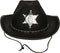 Atosa Carnaval verkleed Cowboy hoed Kentucky - zwart - kinderen - Western Sheriff thema