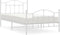 vidaXL - Bedframe - met - hoofd- - en - voeteneinde - metaal - wit - 107x203 - cm