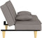 vidaXL - Slaapbank - stof - taupe
