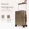 Skycases City Walker - Medium Reiskoffer 77L - Lichtgewicht & Sterk - 360° Spinner Wielen - TSA-slot - Wetpouch - Champagne