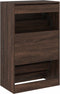 Schoenenkast 60x34x96,5 cm bewerkt hout bruineikenkleurig