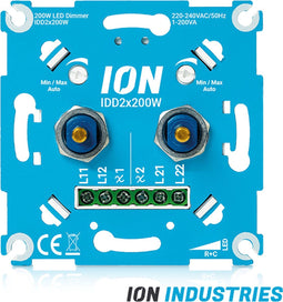 DUO LED Dimmer | 2x0.3-200 Watt | ION INDUSTRIES