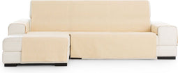 Hoes voor chaise longue met korte armleuning links Eysa AQUA Mosterd 100 x 110 x 240 cm