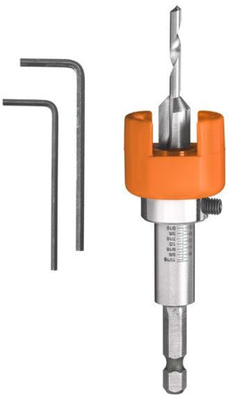 Kwb 512004 - HSS-M2 hardhoutboren - Verstelbare dieptestop met kogellager - 1/4"-zeskantschacht