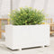 vidaXL - Plantenbak - 90x40x49,5 - cm - massief - grenenhout - wit