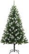 vidaXL - Kunstkerstboom - met - scharnieren - en - sneeuw - 210 - cm