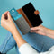 iMoshion Hoesje Geschikt voor iPhone 13 Pro Max Hoesje Met Pasjeshouder - iMoshion Luxe Canvas Bookcase - Grijs