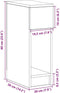 vidaXL - Nachtkastje - met - lade - 20x36x60 - cm - sonoma - eikenkleurig