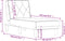 vidaXL - Chaise - longue - fluweel - donkergroen