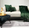 Dutch Decor VOORDEELSET SWEET COURTYARD - Set van 3 - Femm + Bowie + Florijn - Mountain View - donkergroen - Inclusief binnenkussen