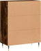vidaXL - Dressoir - 69,5x34x90 - cm - bewerkt - hout - gerookt - eikenkleurig