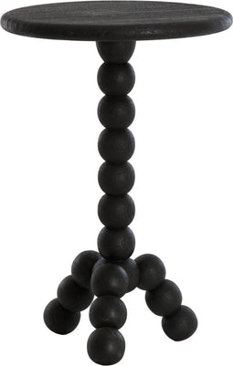 Light & Living Bijzettafel Veglio - Mat zwart - Ø35cm - Modern