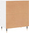 vidaXL - Dressoir - 60x35x70 - cm - bewerkt - hout - wit