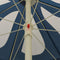 vidaXL - Parasol - met - stalen - paal - 180 - cm - blauw