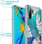 iMoshion Hoesje Geschikt voor Huawei P30 Pro Hoesje Met Koord - iMoshion Design Hoesje met Koord - Goud / Zwart / Transparant / Glamour Botanic