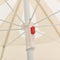 vidaXL - Parasol - met - stalen - paal - 180 - cm - blauw