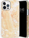 Selencia Maya Fashion Backcover iPhone 12, iPhone 12 Pro hoesje - Marble Sand