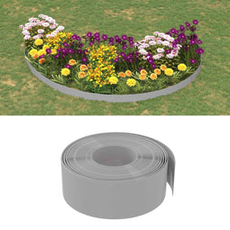 vidaXL - Tuinranden - 3 - st - 10 - m - 20 - cm - polyetheen - grijs
