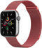 imoshion Milanees magnetisch bandje - Geschikt voor Apple Watch 1, 2, 3, 4, 5, 6, 7, 8, 9, 10 (42 mm), SE - 38/40/41 mm - Rood - S