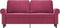 vidaXL - Tweezitsbank - 140 - cm - fluweel - wijnrood