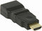 Nedis HDMI-Adapter - HDMI Connector - HDMI Output - Verguld - Zwenken - ABS - Zwart - 1 Stuks - Envelop