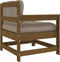 vidaXL - Tuinstoel - met - kussens - massief - grenenhout - honingbruin