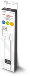 Savio CL-125 - USB A naar USB C Kabel - 1 m - Wit