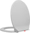 vidaXL - Toiletbril - soft-close - en - quick-release - ovaal - lichtgrijs