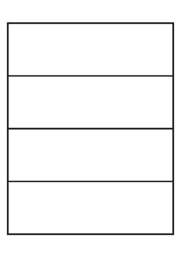 A4 etiketten 192 x 61 mm wit (100 vel)