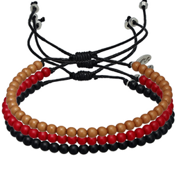VirtuMade Sustainable bead Bracelets for men and women - Light Blue
