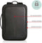 XD Design Bobby Bizz - Anti-Diefstal Rugzak 12 liter - Laptopvak 15.6 inch - Zwart