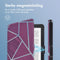 imoshion E-reader Hoesje - Geschikt voor Kobo Clara 2E, Tolino Shine 4 - Design Sleepcover Bookcase - Bordeaux Graphic