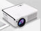 Belesy® Beamer Projector M24 Wit – 4K – 50 tot 180 inch – Full HD Projector 4K Support – LCD + LED – 4.800 Lumen – Beamers - 10.000:1 Contrast – Connect met Internet, Wifi - Cadeau - WK 2022 - Moederdag