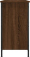 vidaXL - Tv-meubel - 100x35x65 - cm - bewerkt - hout - bruin - eikenkleur