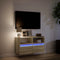 vidaXL - Tv-wandmeubel - met - LED-verlichting - 80x31x45 - cm - sonoma - eikenkleur