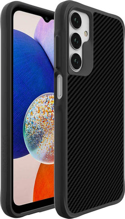 iMoshion Hoesje Geschikt voor Samsung Galaxy A25 Hoesje Shockproof - iMoshion Rugged Hybrid Carbon Case - zwart