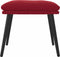 vidaXL - Voetenbank - 45x29,5x35 - cm - fluweel - wijnrood