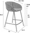 Zuiver Feston Barkruk 65 cm Bruin - Set van 2