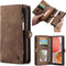 Caseme - vintage 2 in 1 portemonnee hoes - Geschikt voor Samsung Galaxy A72 - Bruin