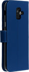 Accezz Samsung Galaxy A6 (2018) - Wallet Softcase Bookcase - 3 Pashouders - Donkerblauw