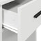 vidaXL - Computertorenstandaard - met - lade - 35x45x77 - cm - wit