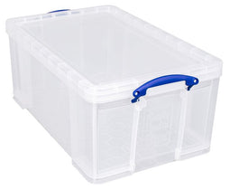 Really Useful Box - Box opbergdoos 64 liter, transparant