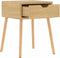 vidaXL - Nachtkastjes - 2 - st - 40x40x56 - cm - bewerkt - hout - sonoma - eikenkleurig